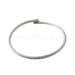 304 Stainless Steel Bangles for Women Men&nbsp;BJEW-Z131-01P