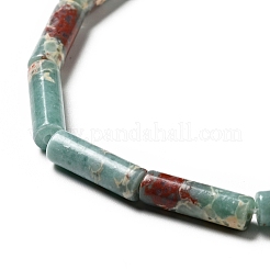 合成寿山石ビーズ連売り  コラム  13.5~14x4mm  穴：1.4mm  約29個/連  15.63''（39.7センチメートル）&nbsp;G-I326-06