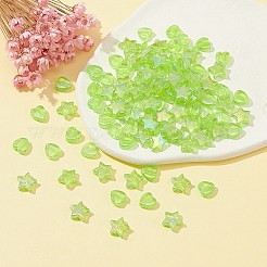 100Pcs 2 Style Eco-Friendly Transparent Acrylic Beads&nbsp;TACR-YW0001-86E