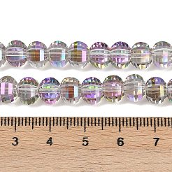 Electroplate Transparent Glass Beads Strands&nbsp;EGLA-B011-08A-HR03