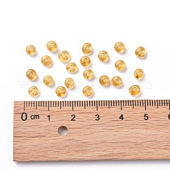 6/0 Transparent Glass Round Seed Beads&nbsp;SEED-J010-F6-22B
