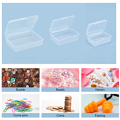 12Pcs 3 Styles Transparent Plastic Storage Boxes&nbsp;CON-BC0007-35