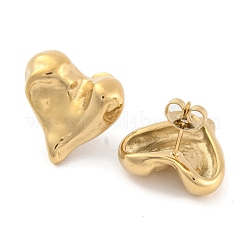 Ion Plating(IP) 304 Stainless Steel Stud Earrings for Women&nbsp;EJEW-N054-06G
