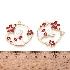 Alloy Enamel Pendants&nbsp;ENAM-N063-04KCG