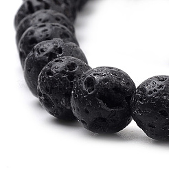 Natural Lava Rock Beads Strands&nbsp;G-S259-11-10mm