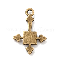 合金のチベット風チャーム  宗教クロスチャーム  アンティークブロンズ  15.5x10.5x2mm  穴：1mm&nbsp;PALLOY-Q450-01AB