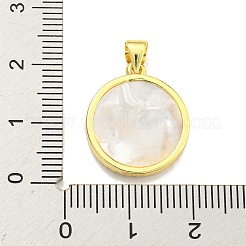 真鍮マイクロパヴェクリアキュービックジルコニアペンダント  シェルと  ゴールドカラー  蠍座  19x16.5x3mm  穴：4x3.5mm&nbsp;KK-K354-04G-11