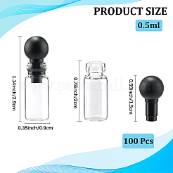 100Pcs Glass Empty Perfume Sample Bottles&nbsp;AJEW-CN0003-70