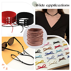 5 Bundles 5 Colors Flat Faux Suede Cord&nbsp;PURS-CL0001-46