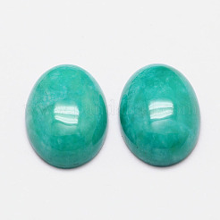 Imitation Amazonite Cabochons&nbsp;X-G-K021-14x10mm-09