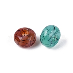 Imitation Jelly Crackle Acrylic European Beads&nbsp;CACR-Q200-28