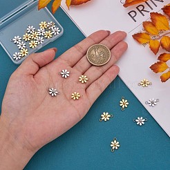 12Pcs 430 Stainless Steel Small Flower Connector Charms&nbsp;JX239A