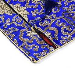 シルクポーチ  ジッパー付き  ブルー  33.7~33.8x23.9~24.2cm&nbsp;ABAG-L005-A01