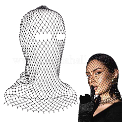 1Pc Polyester Fascinator Mesh Face Veil&nbsp;OHAR-FG0001-05C
