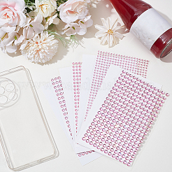 4 Sheets 4 Styles Acrylic Imitation Pearl Stickers Paper Sheets for Craft&nbsp;DIY-SP0002-64A