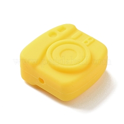 カメラ食品グレードの環境に優しいシリコンフォーカルビーズ  DIYネックレスの製作  ミックスカラー  24x23x12mm  穴：2mm&nbsp;SIL-C007-16