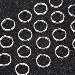 20Pcs 925 Sterling Silver Double Loop Jump Rings&nbsp;STER-BBC0002-11B-S