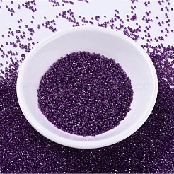 MIYUKIデリカビーズ  シリンダー  日本製シードビーズ  11/0  （db0281)フクシア裏打ちクリスタル光沢  1.3x1.6mm  穴：0.8mm  約2000個/10g&nbsp;X-SEED-J020-DB0281