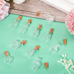 10Pcs Clear Glass Wishing Bottles&nbsp;AJEW-TA0002-85A