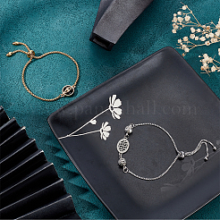 12Pcs 4 Styles Adjustable 304 Stainless Steel Slider Bracelets Making&nbsp;STAS-UN0054-34