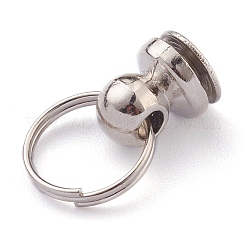 Alloy Pull Ring Rivets Screw Back Studs&nbsp;PALLOY-Z002-01P