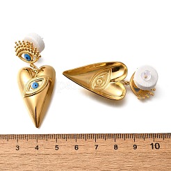 304 Stainless Steel Enamel Dangle Stud Earrings&nbsp;EJEW-G422-05G