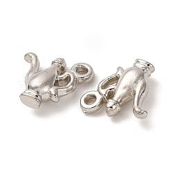 CCBプラスチックペンダント  ティーポット  プラチナ  15.5x16x5.5mm  穴：2mm&nbsp;CCB-I006-05P