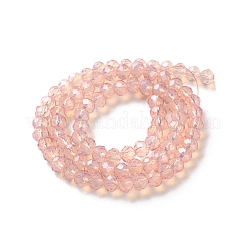 Baking Paint Transparent Glass Beads Strands&nbsp;DGLA-A034-J6MM-D04