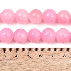 天然馬山翡翠のグラデーションビーズ連  染め  スムーズなラウンド  パールピンク  6~12mm  穴：1~1.4mm  約53個/連  17.32''（44センチメートル）&nbsp;GG-CBA2AE1-A08-G