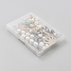 合金とプラスチックの靴バックルクリップ  スポーツシューズの装飾  混合図形  プラチナ·ゴールデン  11~17.5x11.5~17.5x10~15.5mm  30個/セット&nbsp;AJEW-WH20033-055GP-B