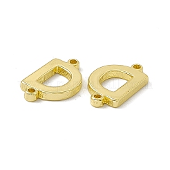 Rack Plating Brass Letter Connector Charms&nbsp;KK-C007-38G-D
