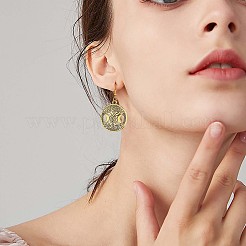 60 個の生活の木ムーンチャームペンダントトリプルムーン女神ペンダント古代ブロンズジュエリーネックレスイヤリング製作工芸品  アンティーク黄金  34mm  穴：3.5mm&nbsp;JX339C