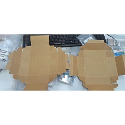 クラフト紙箱  ギフトラッピングボックス  衣類梱包箱用  化粧箱  長方形  バリーウッド  23x10x4.4cm&nbsp;CON-WH0086-22B-05