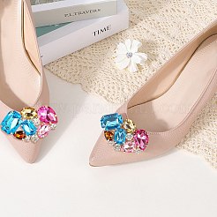 Acrylic & Alloy Shoe Buckle&nbsp;AJEW-WH20033-079B-G