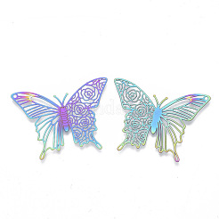 Ion Plating(IP) 304 Stainless Steel Filigree Pendants&nbsp;STAS-R102-29