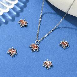 SHEGRACE Brass Cubic Zirconia Charms&nbsp;XGRQ3P644-614P