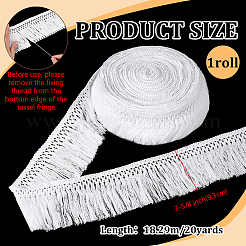 Cotton Cord Tassel Ribbon&nbsp;OCOR-WH0078-487B-03