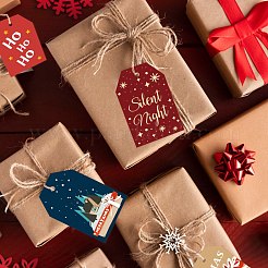 Christmas Theme Paper Tapes&nbsp;DIY-I069-03D
