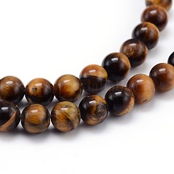 Natural Tiger Eye Beads Strands&nbsp;G-J303-11-10mm