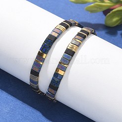 Vintage Ethnic Style Adjustable Glass Tila Beaded Handmade Slider Bracelets for Women&nbsp;ZN9527-2
