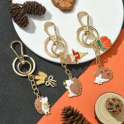 Hedgehog Alloy Enamel Keychain&nbsp;KEYC-YW00070-01