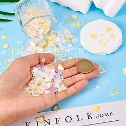 プラスチックスパンコールビーズ 100g  縫製工芸品の装飾  きいろ  6x6mm&nbsp;PVC-TA0001-04A