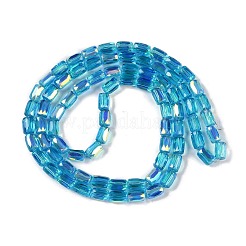 Electroplate Glass Chevron Beads Strands&nbsp;GLAA-Q101-02A-AB02