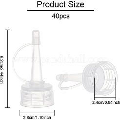 40Pcs PP Plastic Bottle Replacement Caps&nbsp;KY-BC0001-22