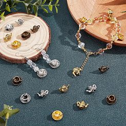 60Pcs 6 Style Alloy Small Handmade Charms Pendants&nbsp;FIND-CA0005-01