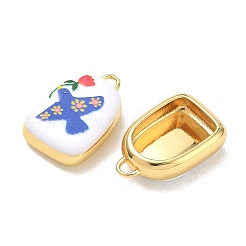Printed Brass Pendants&nbsp;KK-CBAF9BC-12G-03