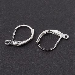 Brass Leverback Earring Findings&nbsp;KK-YW0002-05