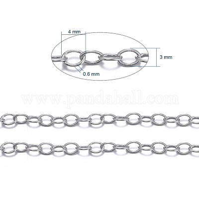 Brass Cable Chains&nbsp;CHC024Y-NFK-1