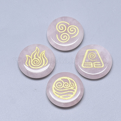 Natural Rose Quartz Cabochons&nbsp;G-T122-37D-1