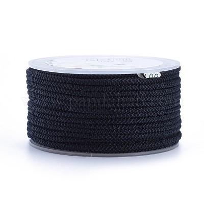 ポリエステル編組コード  プルシアンブルー  2mm  約16.4ヤード（15m）/ロール&nbsp;OCOR-F010-A38-2MM-1